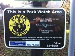 Parkwatch signage